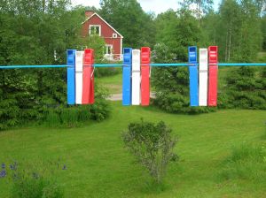 Zelfgemaakte 'Holland'-versiering 